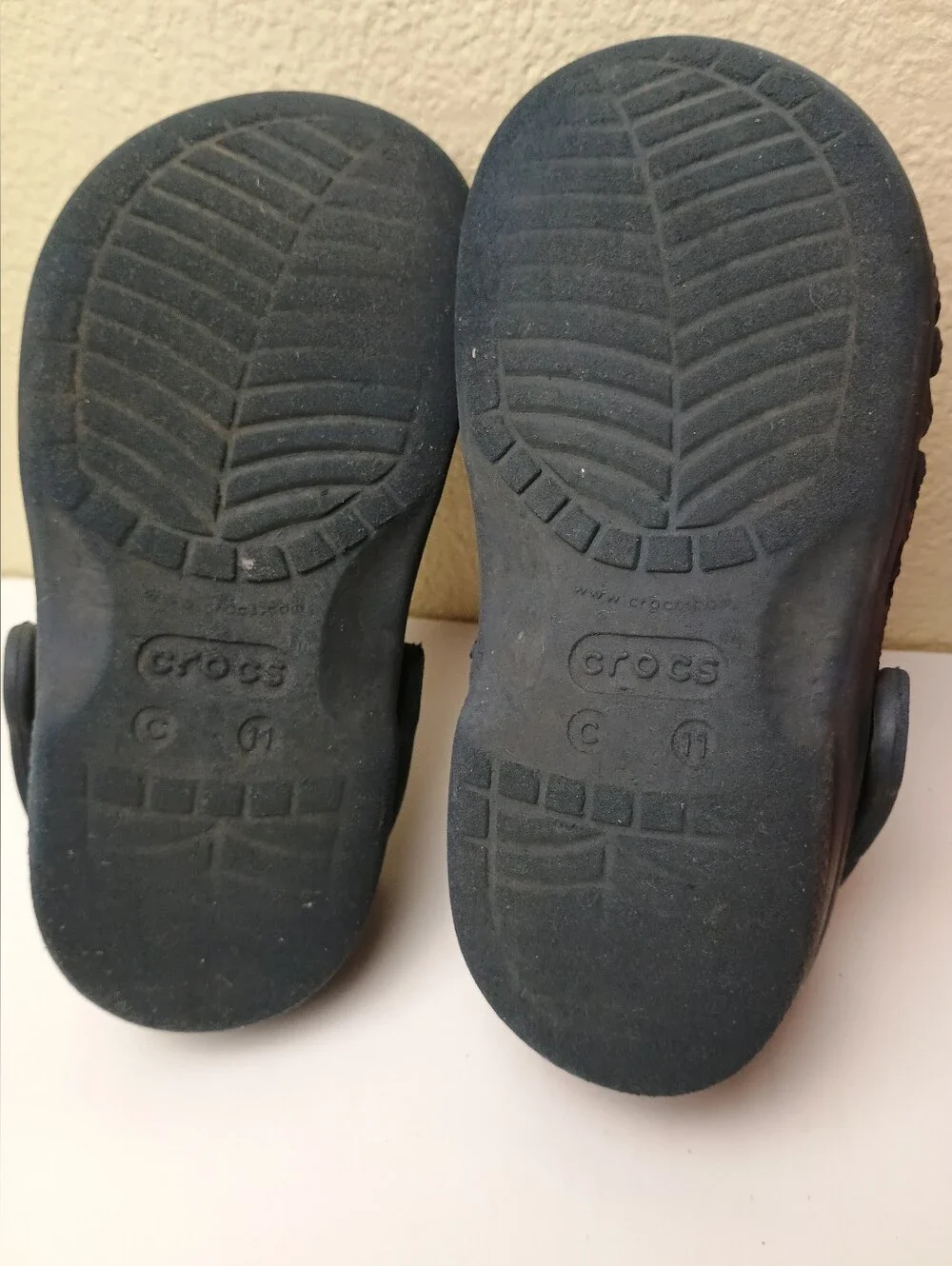 Kids Red and Navy Clog Sandals - Crocs Style